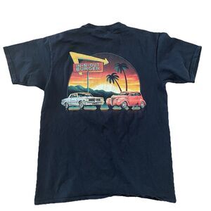 In-N-Out Burger Arizona T-Shirt Medium M Classic Black Vintage Cars Sunset EUC